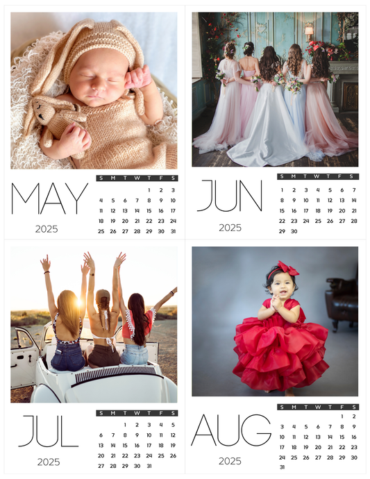 A Year in Photos – Magnetic Calendar