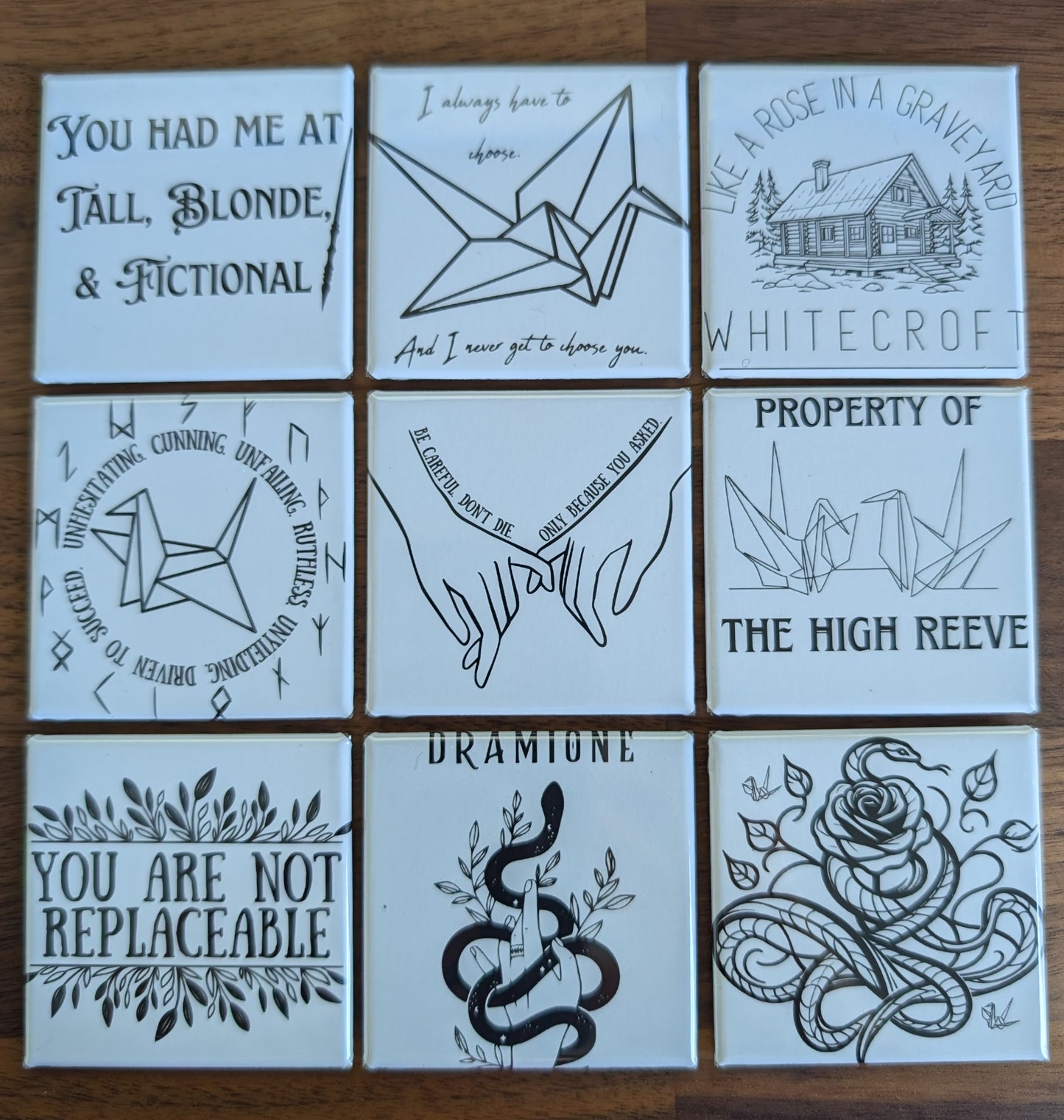 Exclusive Magnets (set of 9- 2 x 2in)