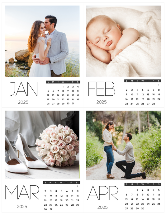 A Year in Photos – Magnetic Calendar