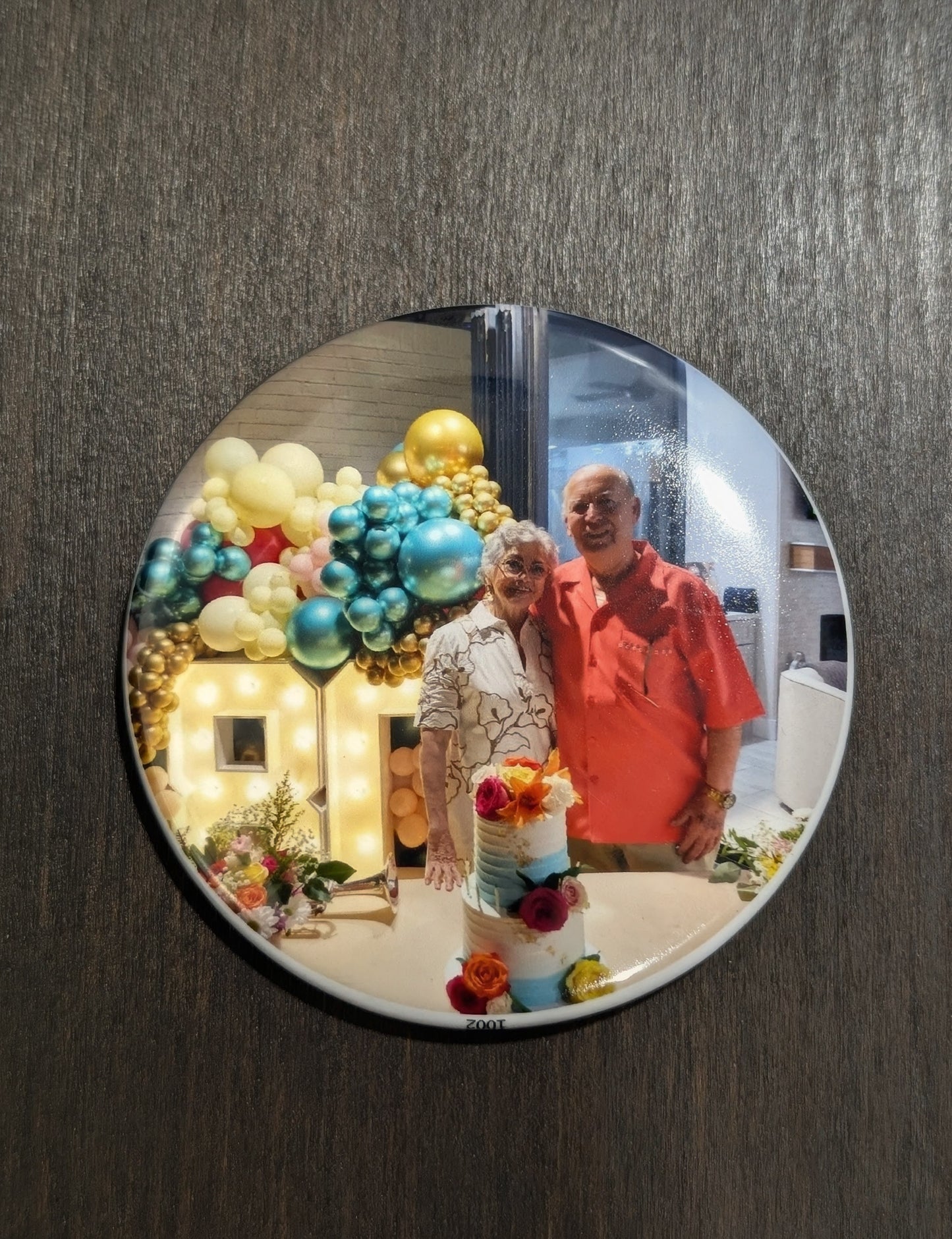 Round Photo Magnets (set of 9- 2.5" in)