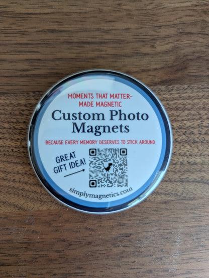 Round Photo Magnets (set of 9- 2.5" in)